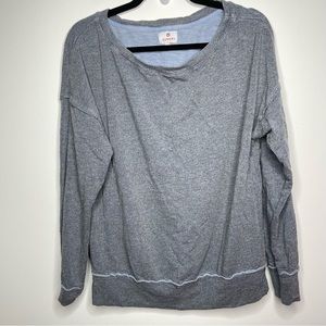 Sundry Oversized Crewneck Sweatshirt Blue Gray Color Size XS